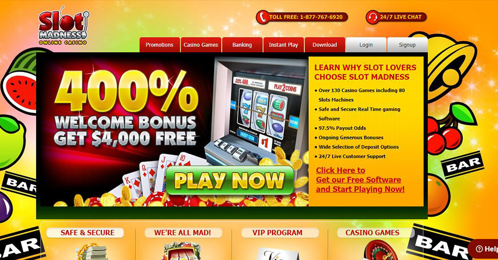 Slot Madness No Deposit Code